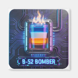 B-52 Shot Cyberpunk Bar Magnet