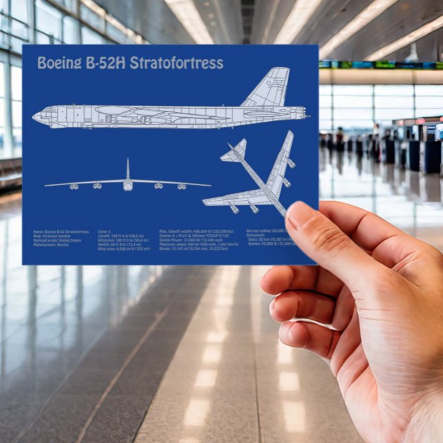 B-52 Stratofestress - Flugzeugkonzepte ABD Postkarte (Von Creator hochgeladen)