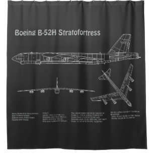 B-52 Stratofestress - Flugzeugkonzepte PD Duschvorhang