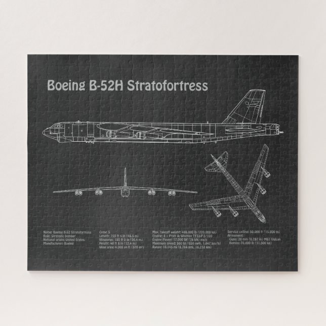 B-52 Stratofestress - Flugzeugkonzepte PD Puzzle (Horizontal)