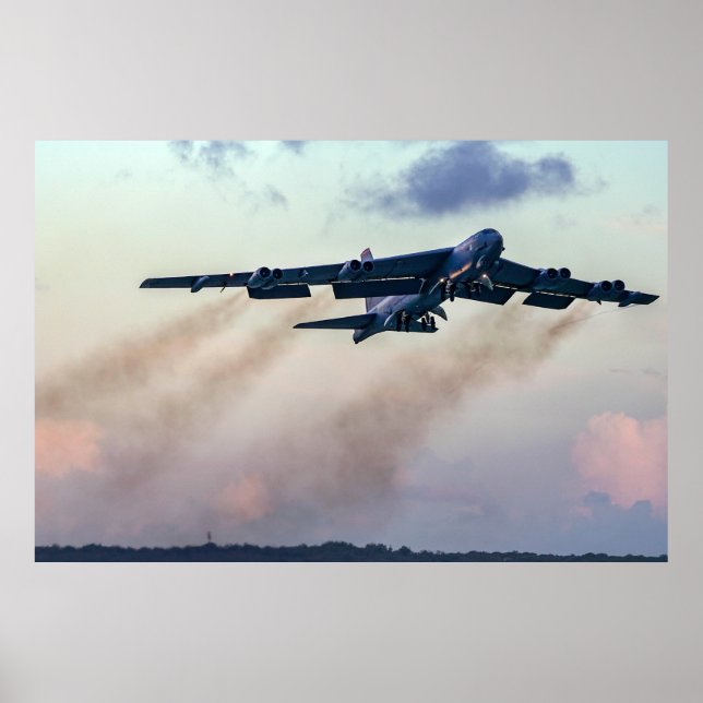 B-52 Stratofestress Sunset Flight Poster (Vorne)