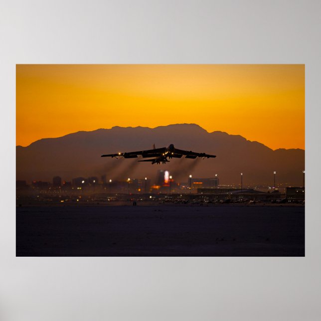 B-52 Stratofestress Sunset Poster (Vorne)