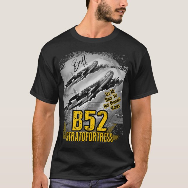 B-52 Stratofestress U.S. Langstreckenschwerbomber T-Shirt (Vorderseite)