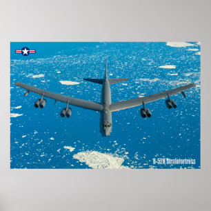 B-52H STRATOFORTSCHRIFT POSTER