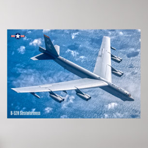 B-52H STRATOFORTSCHRIFT POSTER