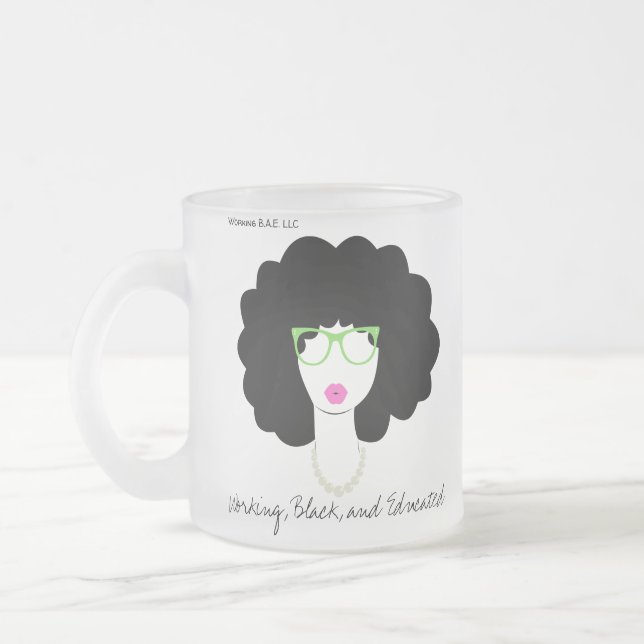 B.A.E. Mattierte Tasse (Pink & Green Edition) (Links)