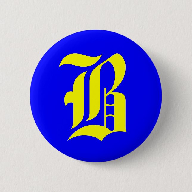B - altes Englisch Button (Vorderseite)