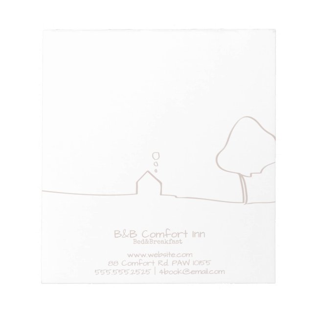 B&B Comfort Inn Notizblock (Vorderseite)