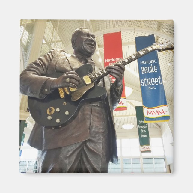 B.B. King Statue - Memphis, Tennessee Magnet (Vorne)
