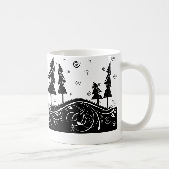 b&b Weihnachtsbäume Tasse (Rechts)