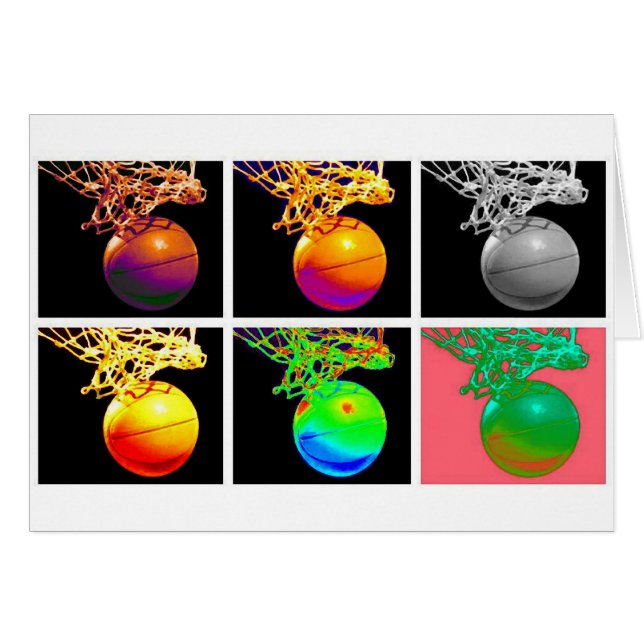 B-Ball Basketball Hoops Pop Art (Vorderseite (Horizontal))