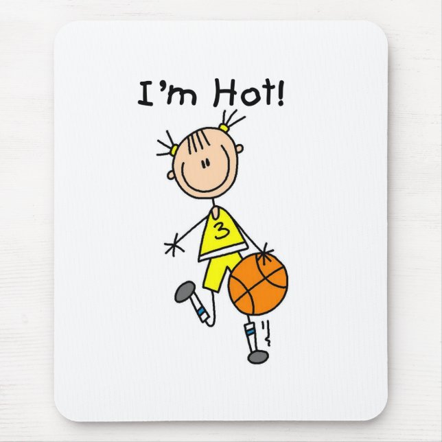 B-Ball Ich bin heiß Mousepad (Vorne)
