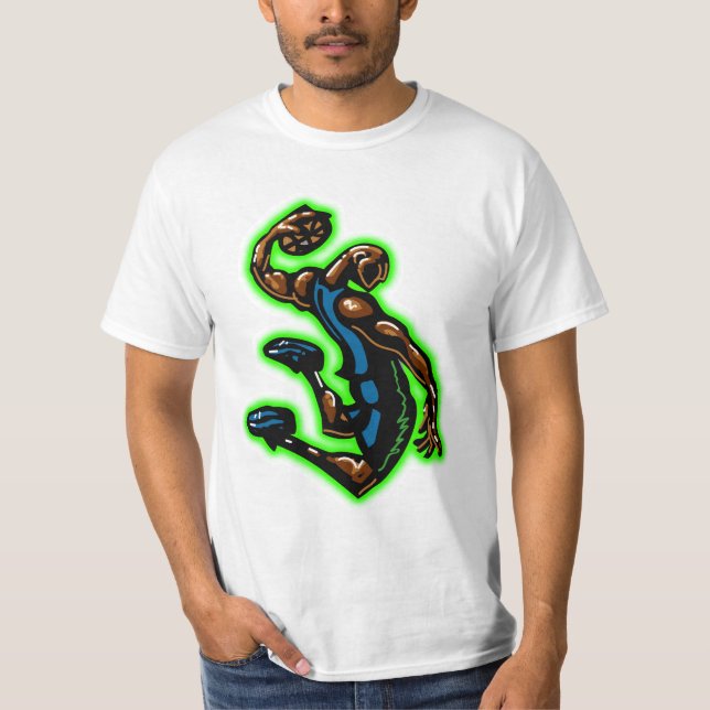 B-Ball-Knall-Blau-T - Shirt (Vorderseite)