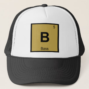 B - Bassmusik Chemie Periodensystem Symbol Truckerkappe