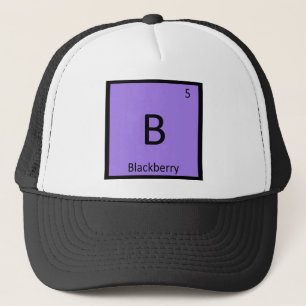 B - BlackBerry Obstchemie Periodische Tabelle Truckerkappe
