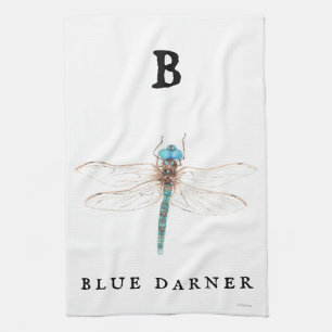 ‚B‘ Blue Darner Geschirrtuch