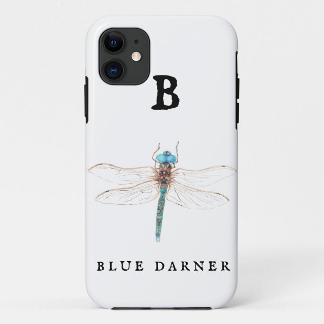 "B" Blue Darner iPhone / iPad Gehäuse Case-Mate iPhone Hülle (Rückseite)