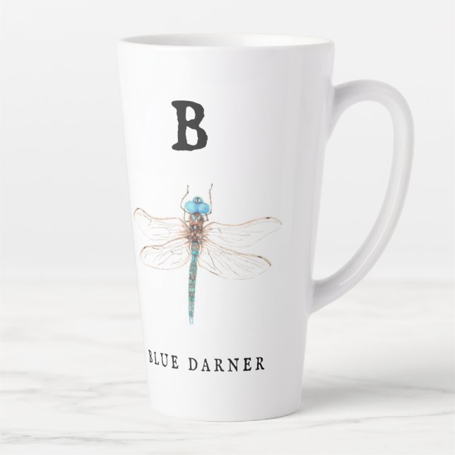 ‚B‘ Blue Darner Milchtasse (Rechts)