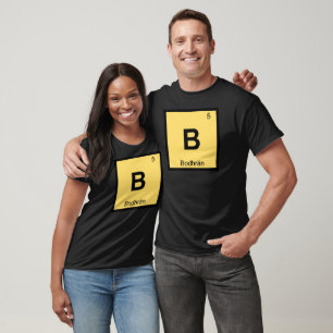 B - Bodhran-Musik Chemie Periodensystem-Symbol T-Shirt