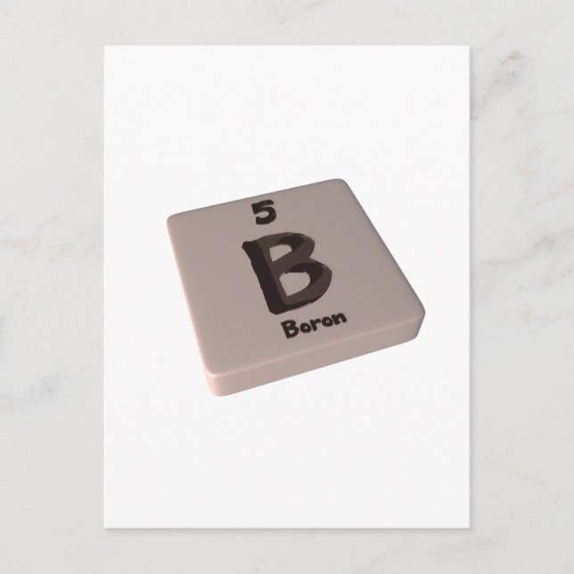 B Boron Postkarte (Vorderseite)