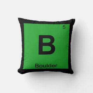 B - Boulder Colorado City Chemie Periodensystem Kissen