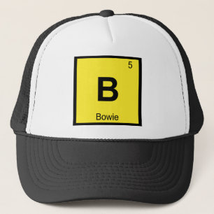 B - Bowie Maryland Chemie Periodensystem Symbol Truckerkappe