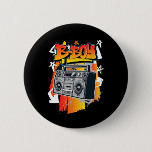 B-boy Angesagt-hop-Break-Tanz Button