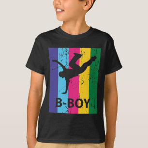 B-Boy Retro 70er Jahre Vintage Breakdancing Jungen T-Shirt