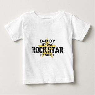 B-Boy Rock Star by Night Baby T-shirt