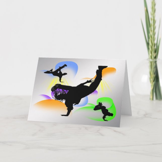 B-boying Karte (Vorderseite)