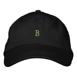B Buchstabe gedruckter Monogramm Anfangsbuchstabe Bestickte Baseballkappe