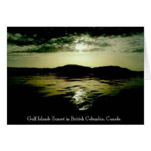 B.C. Insel-Sonnenuntergang