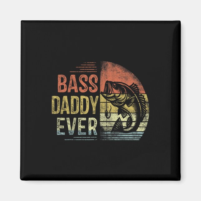 B Daddy Ever Angelgeschenke Papa Geburtstag Vintag Magnet (Vorne)