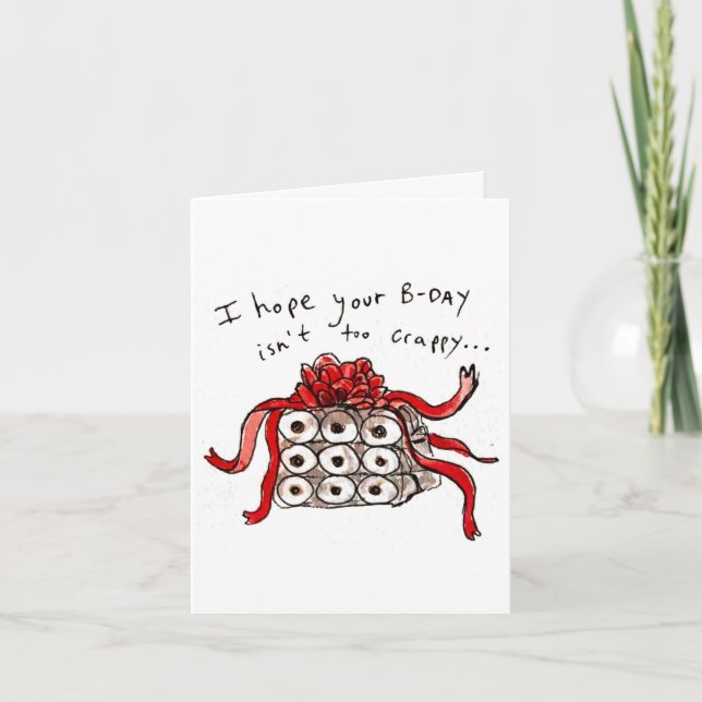 B-Day Roll | Quarantine Birthday Card COVID-19 Karte (Vorderseite)