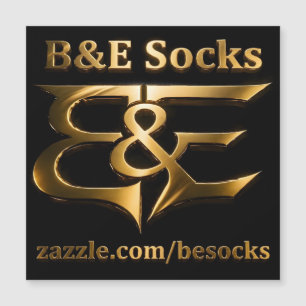 B&E Socken Bold & Elaborate Design 0048173 Magnetkarte
