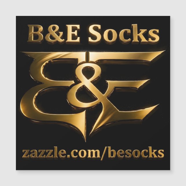 B&E Socken Bold & Elaborate Design 0048173 Magnetkarte (Vorderseite)