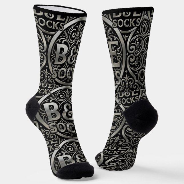 B&E Socken Bold & Elaborate Design 0049549-B&E (Gewinkelt)