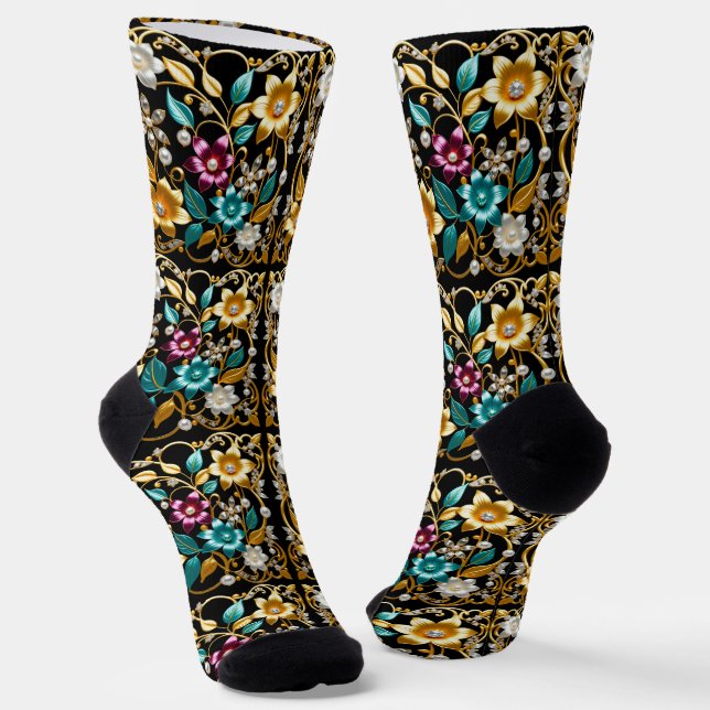 B&E Socken Kühnes und Elaborates Design 002225 (Gewinkelt)