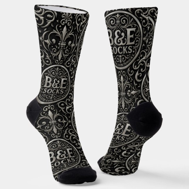 B&E Socken Kühnes und Elaboriertes Design 001864 (Gewinkelt)