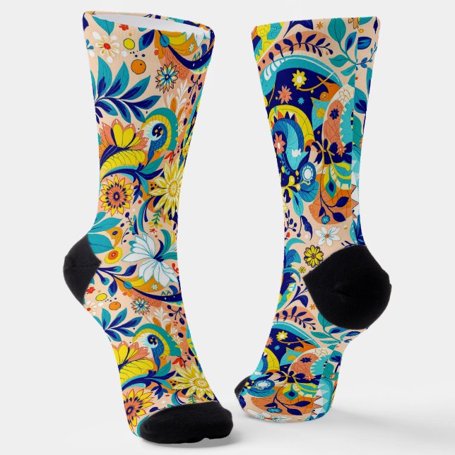 B&E Socken Kühnes und Elaboriertes Design 001941 (Gewinkelt)