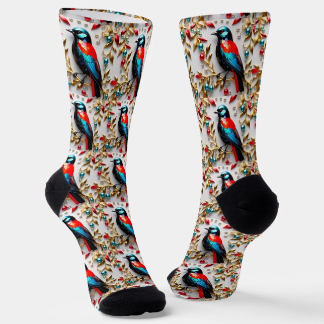 B&E Socken Kühnes und Elaboriertes Design 002121 (Gewinkelt)