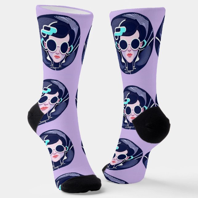 B&E Socken Kühnes und Elaboriertes Design 002209 (Gewinkelt)