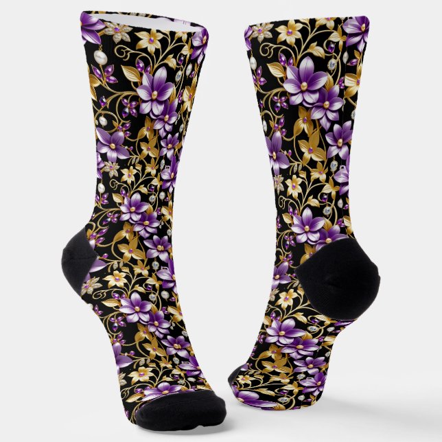 B&E Socken Kühnes und Elaboriertes Design 002220 (Gewinkelt)