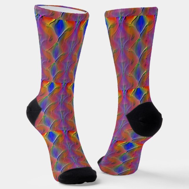 B&E Socken Kühnes und Elaboriertes Design 0048120 (Gewinkelt)