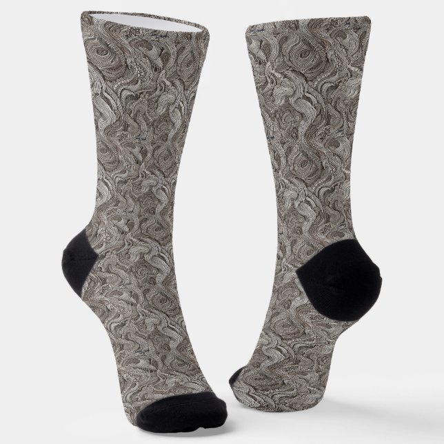 B&E Socken Kühnes und Elaboriertes Design 0048129 (Gewinkelt)