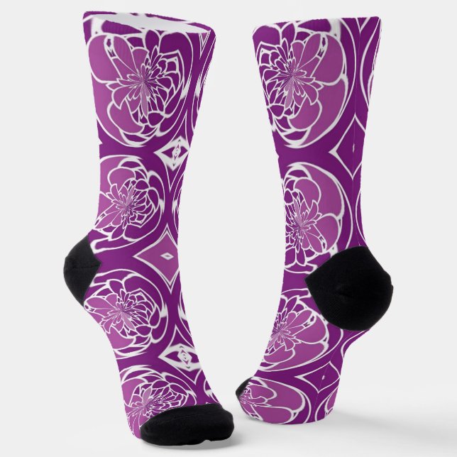 B&E Socken Kühnes und Elaboriertes Design 0048183 (Gewinkelt)