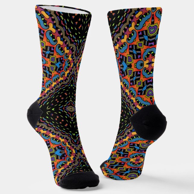 B&E Socken Kühnes und Elaboriertes Design 0048189 (Gewinkelt)