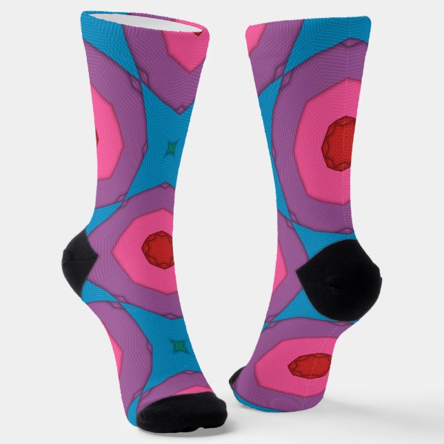 B&E Socken Kühnes und Elaboriertes Design 0048198 (Gewinkelt)