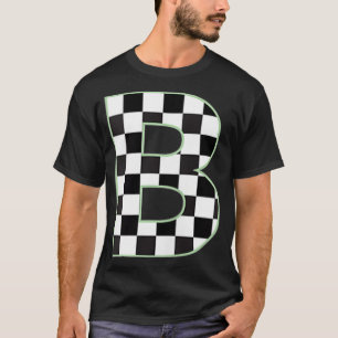 B Erste schwarz-weiße Tafel mit Monogramm T-Shirt
