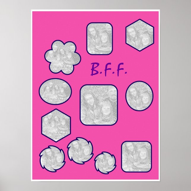 B.F.F. BildCollage Poster (Vorne)